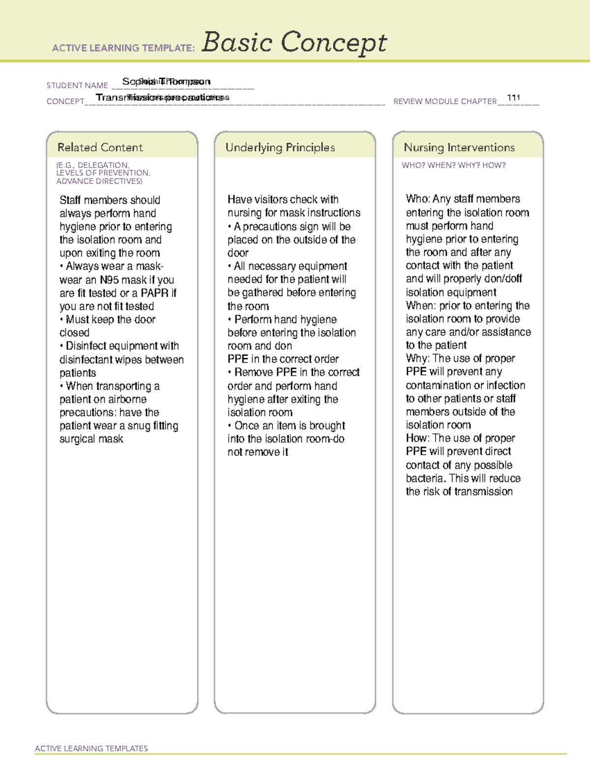 Basic concept restricted 2 - NUR 2550 - ACTIVE LEARNING TEMPLATES Basic ...