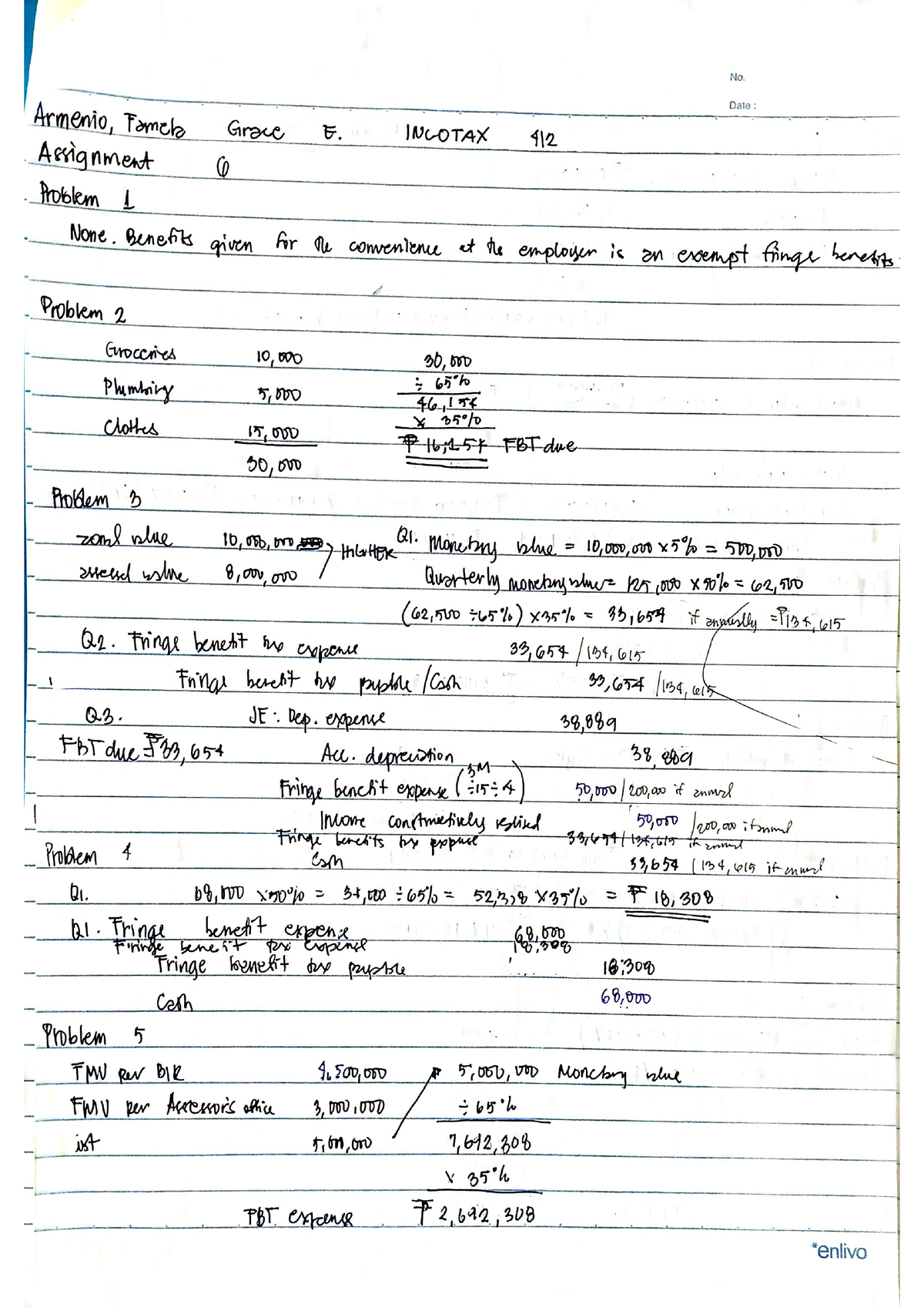 assignment in income taxation