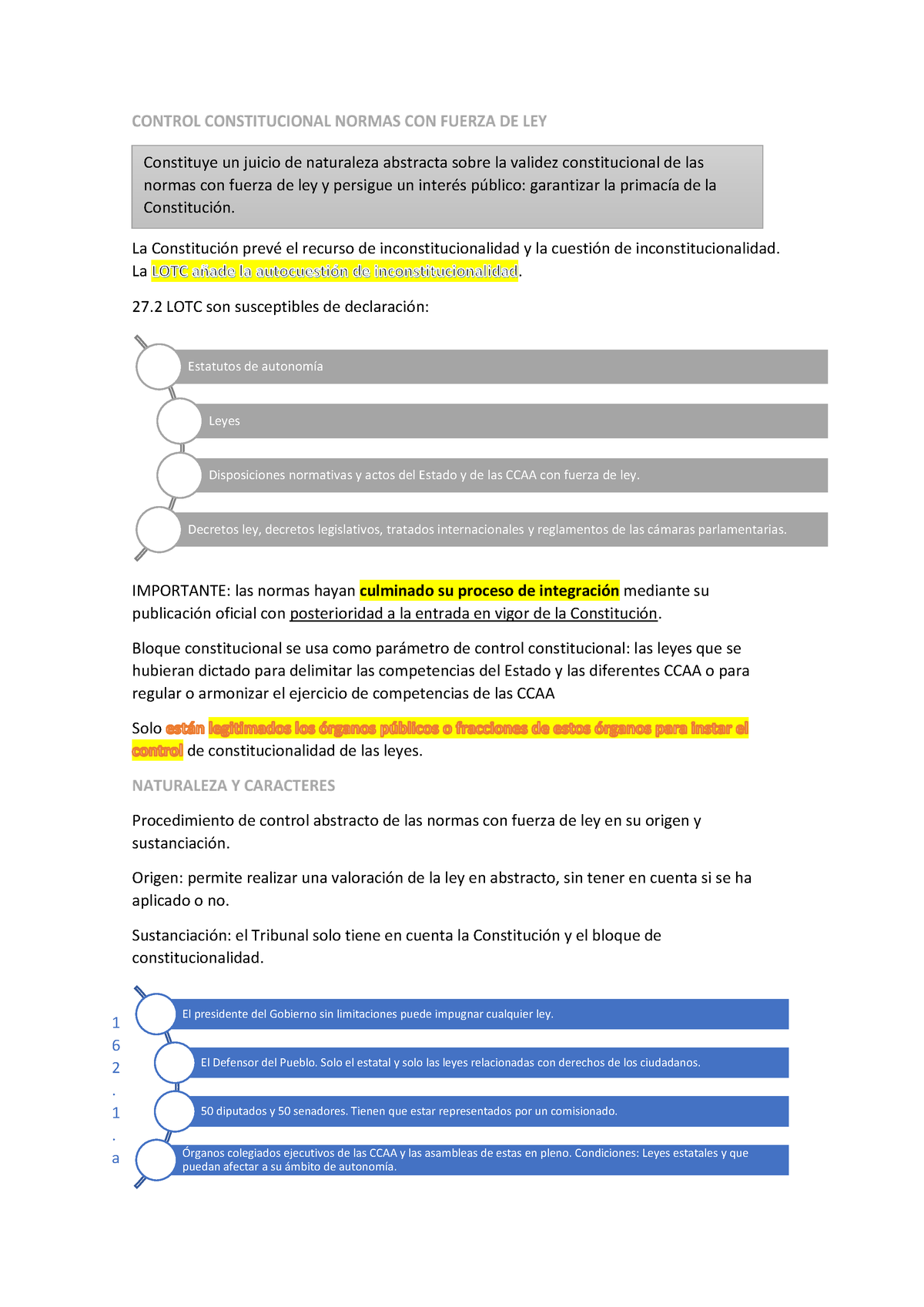 Resumen TEMA 5 - La Constitución Prevé El Recurso De ...