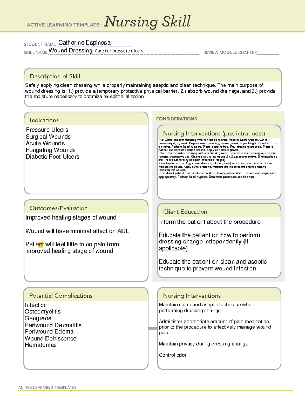 Medical And Surgical Asepsis Ati Template