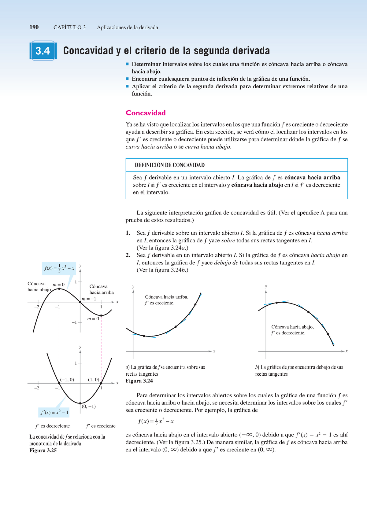 Concavidad y criterio 2da derivada. Punto de inflexión (1) - 190 3  Aplicaciones de la derivada - Studocu