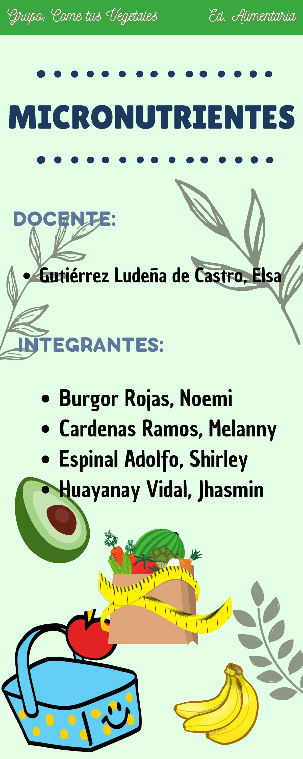 Infografía De Los Micronutrientes Micronutrientes Grupo Come Tus Vegetales Grupo Come Tus 8851