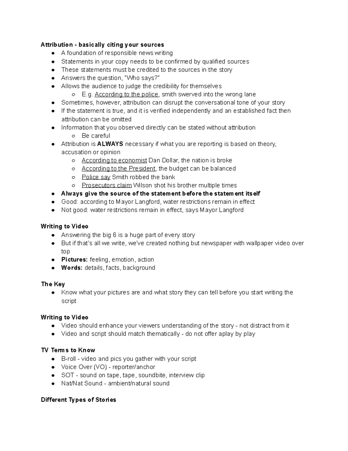 02 01 Attributuon and Writing to Video - Attribution - basically citing ...