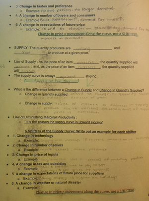 Supply curve - ECON 301 - Studocu