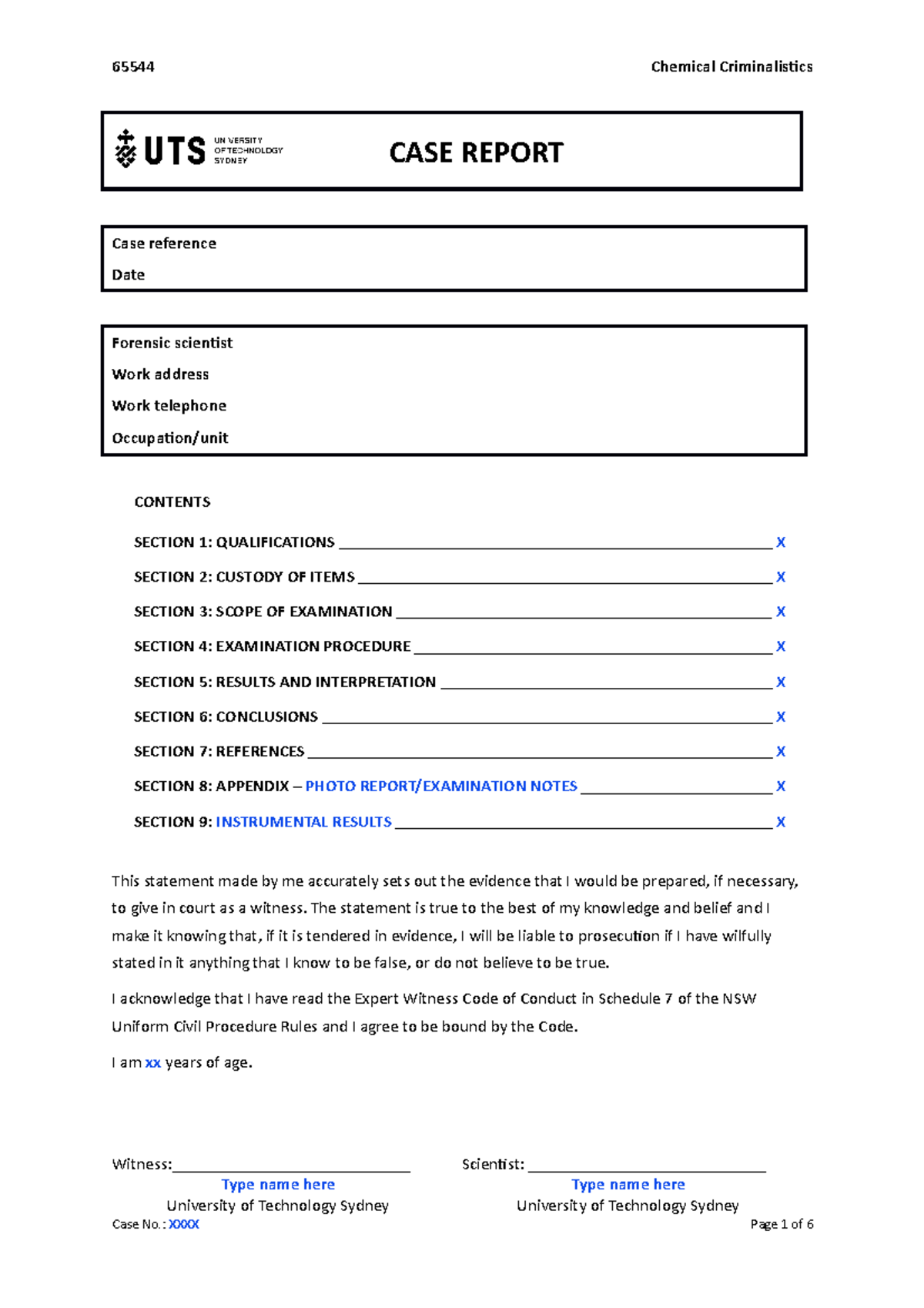 65544-case-report-template-case-report-case-reference-date-forensic