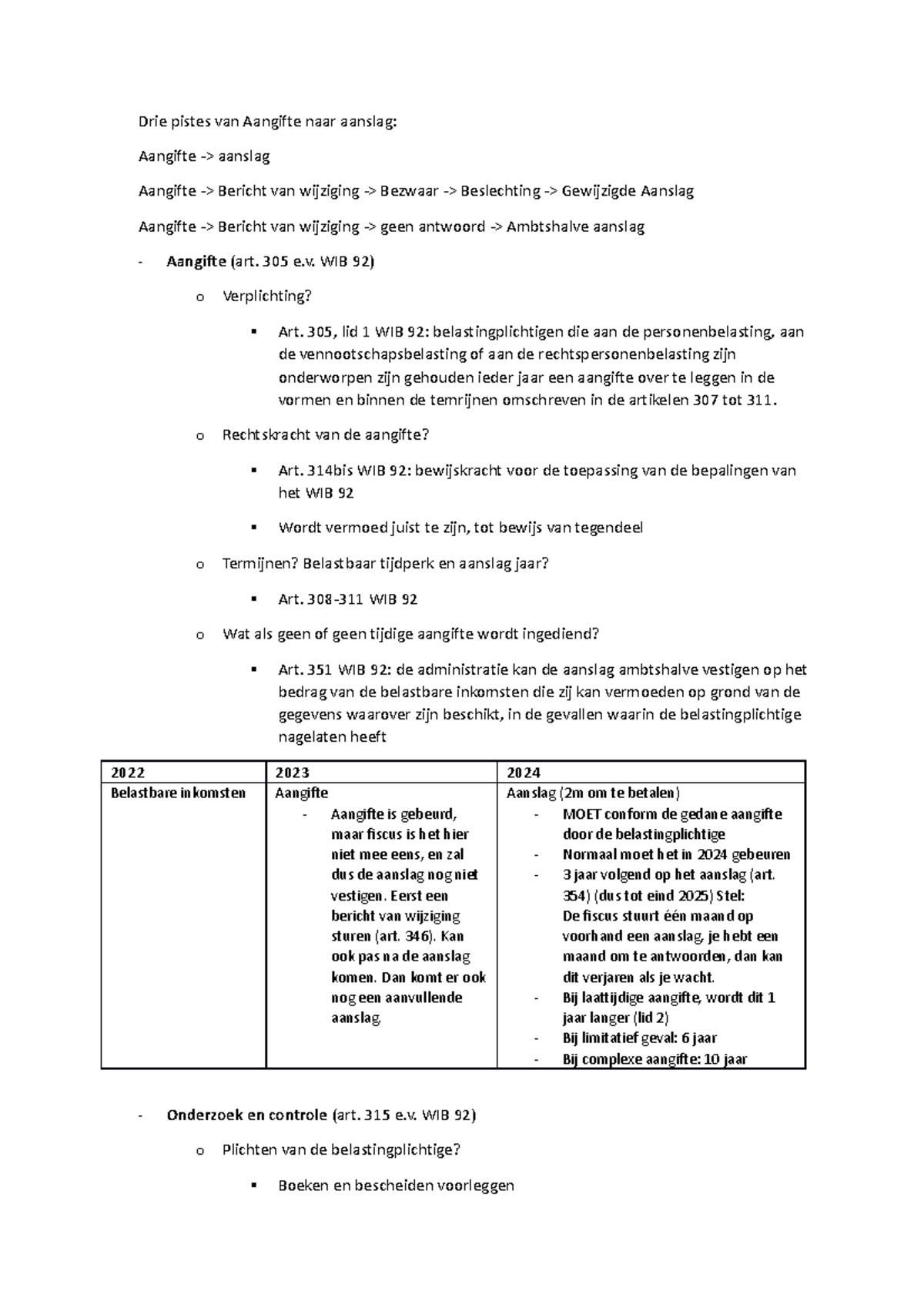 OG 6 - Uitwerking Onderwijsgroep 6 - Drie Pistes Van Aangifte Naar ...