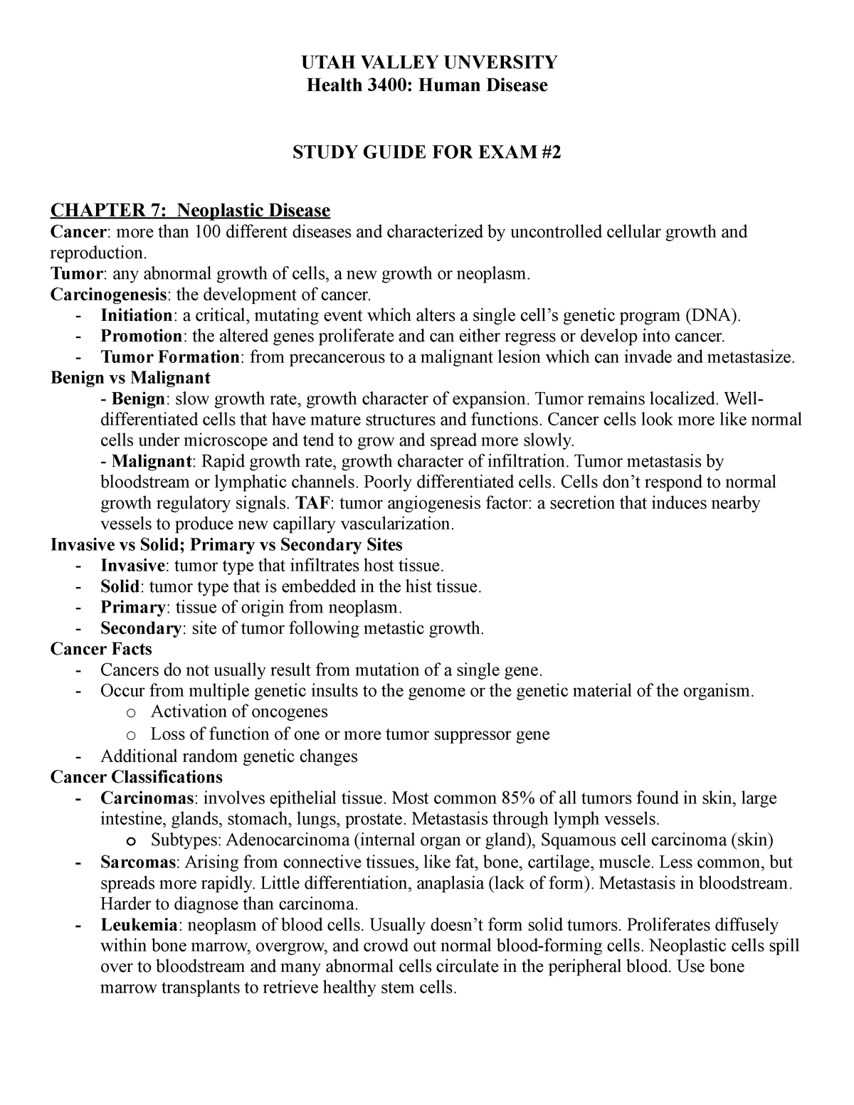 study-guide-2-utah-valley-unversity-health-3400-human-disease-study-guide-for-exam-chapter-7