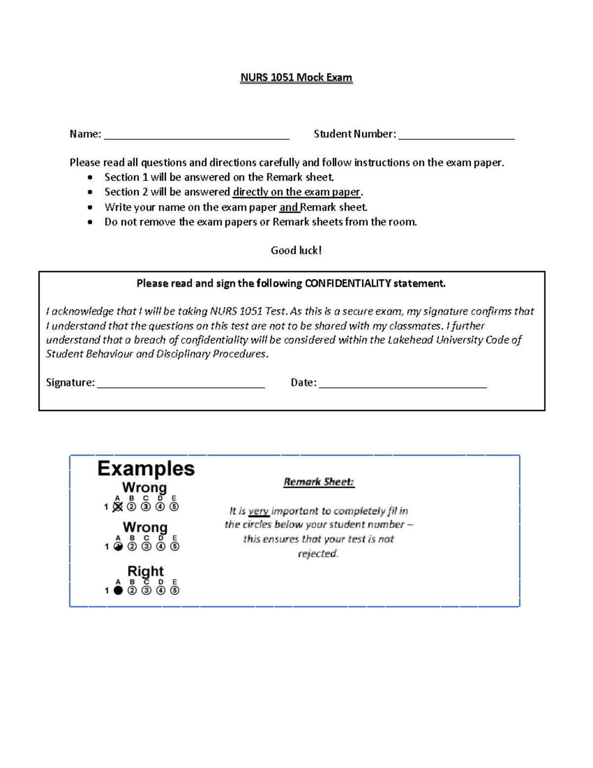 Sample/practice exam 2018, questions - Warning: TT: undefined function ...