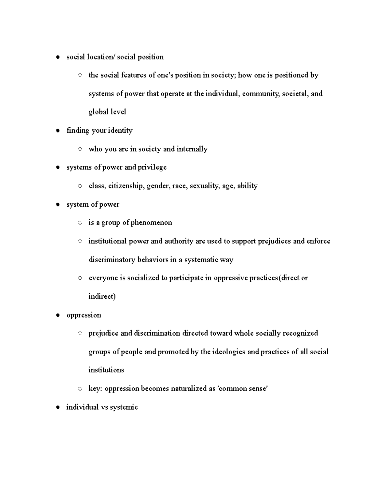 CCAS 10B Lec2 system of power social location/ social position the