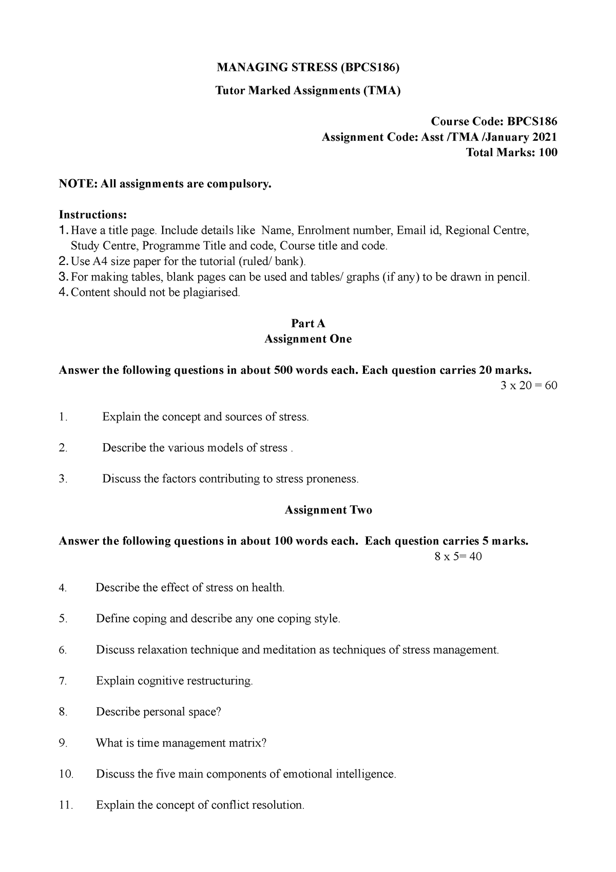 bpcs 186 assignment question paper 2021 22