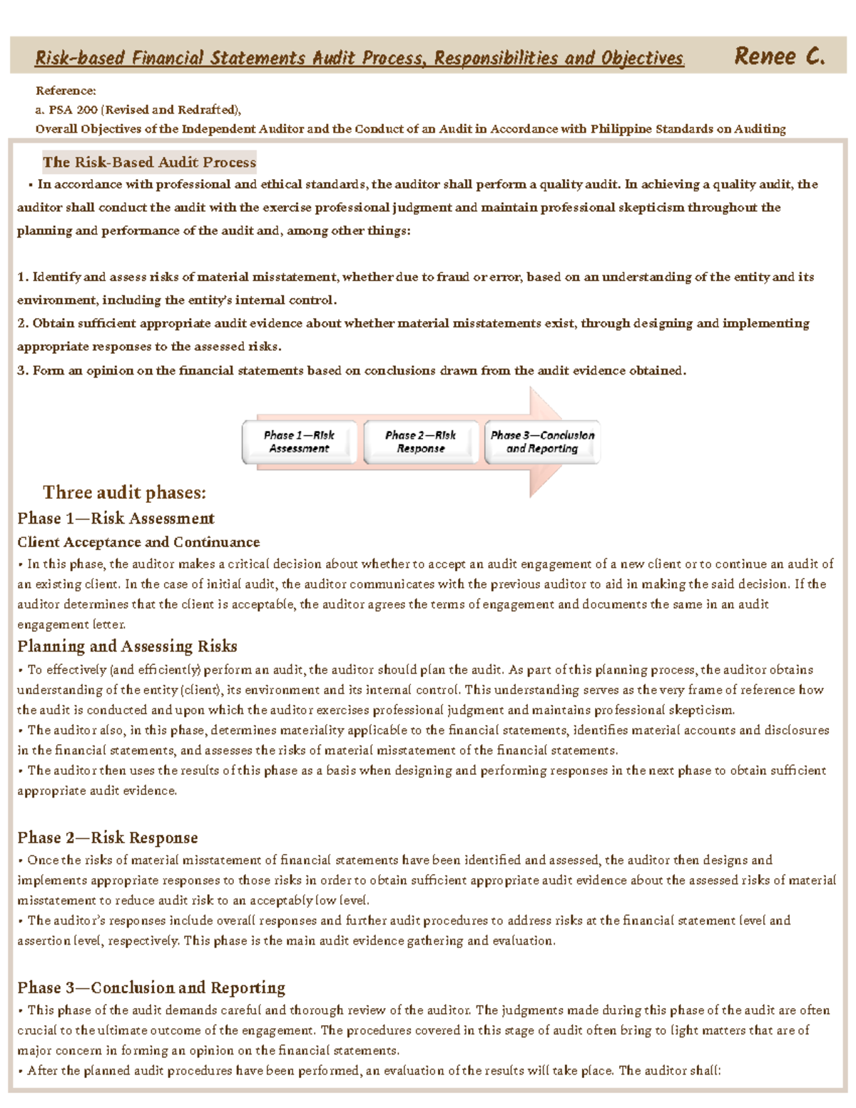Audprin 3 (risk-based process) - Risk-based Financial Statements Audit ...