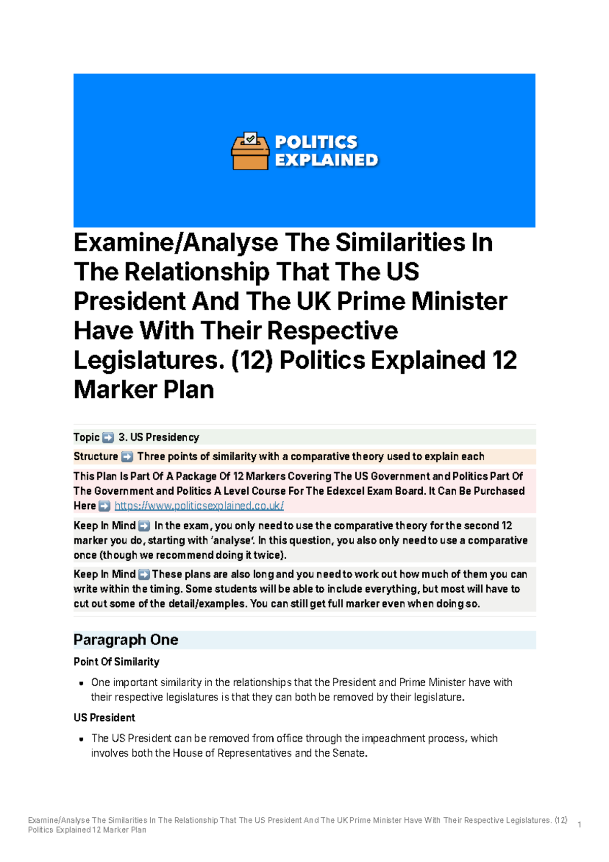 ExamineAnalyse The Similarities In The Relationship That The US