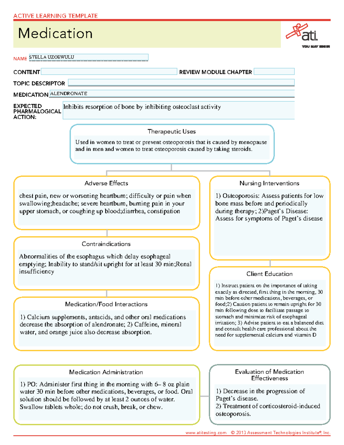 Alendronate and its uses and effects - Adverse Effects ...