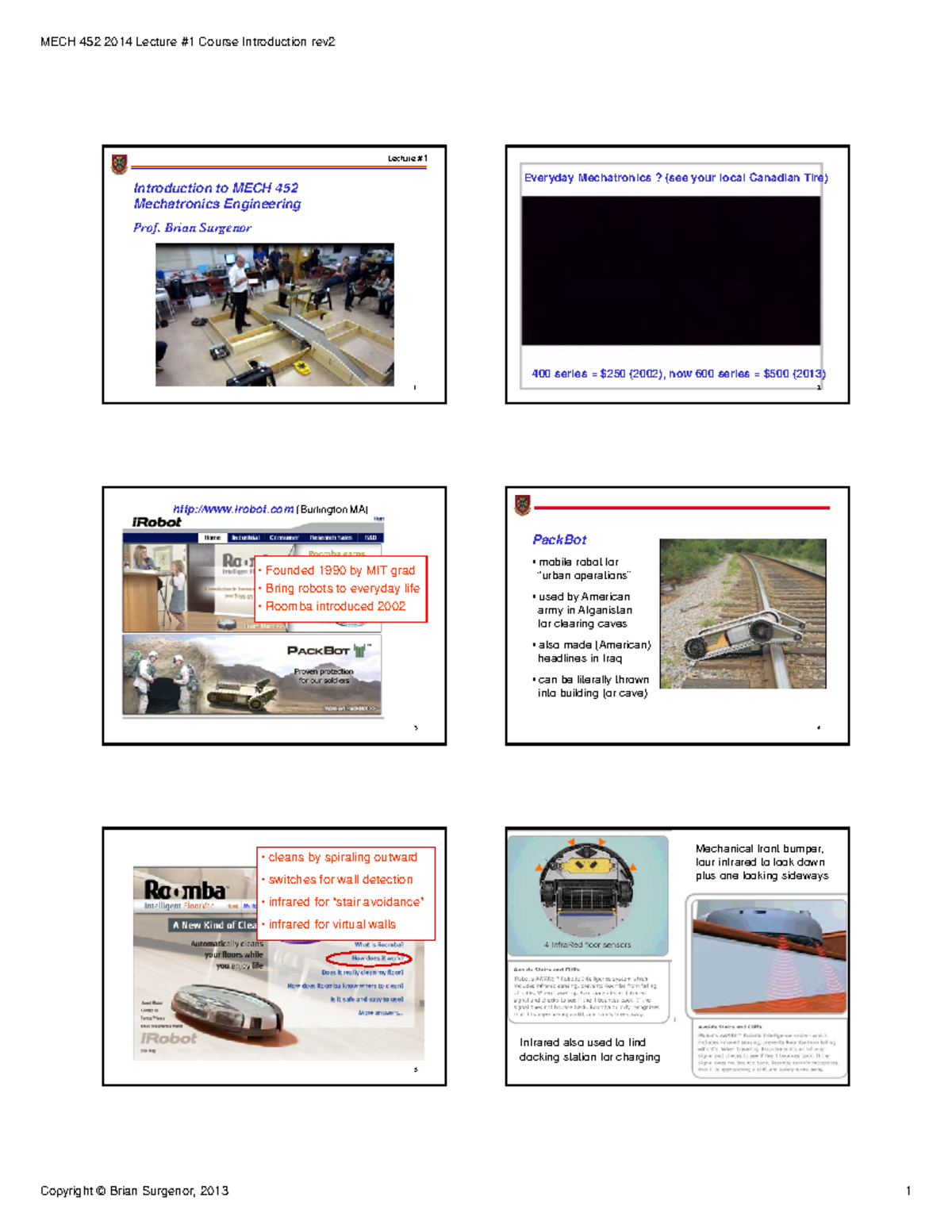 Lecture notes, lectures 1-17 - MECH 452 2014 Lecture Course ...