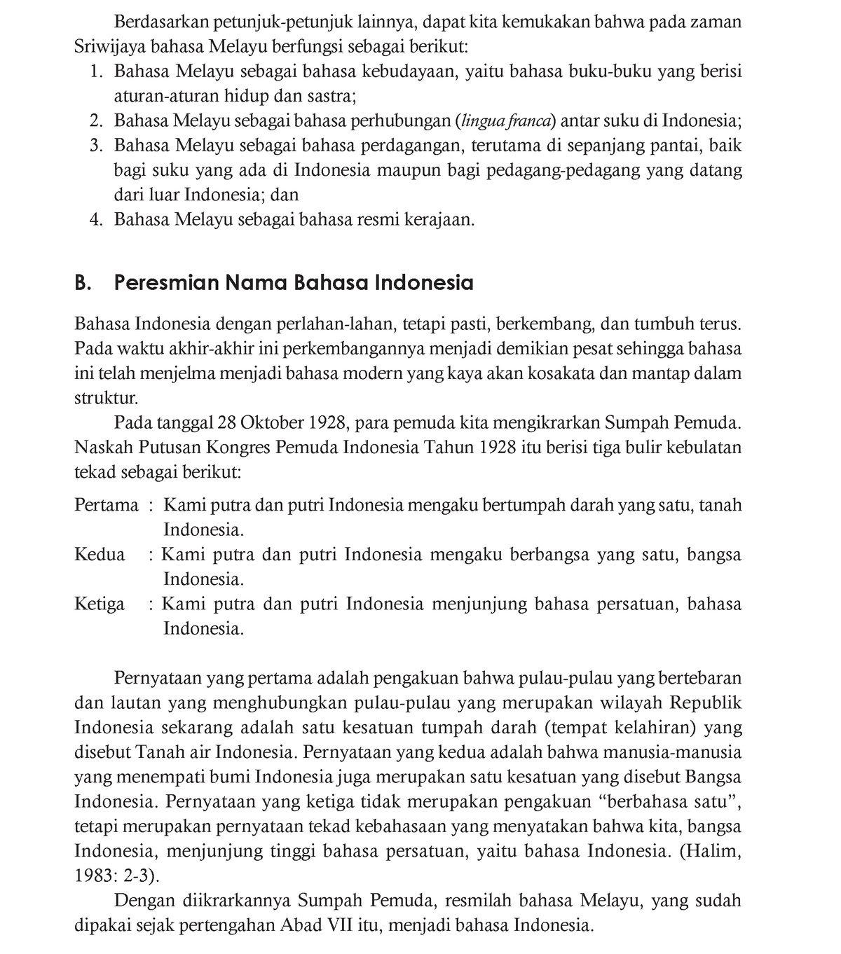 Catatan Bahasa Indonesia 1 - Berdasarkan Petunjuk-petunjuk Lainnya ...