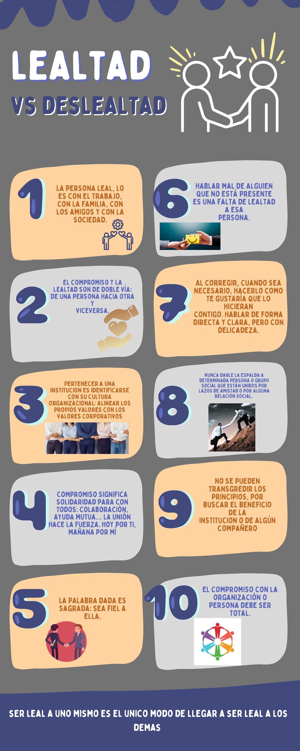 Lealtad Infografia El Compromiso Con La Organización O Persona Debe Ser Total Al Corregir 9667