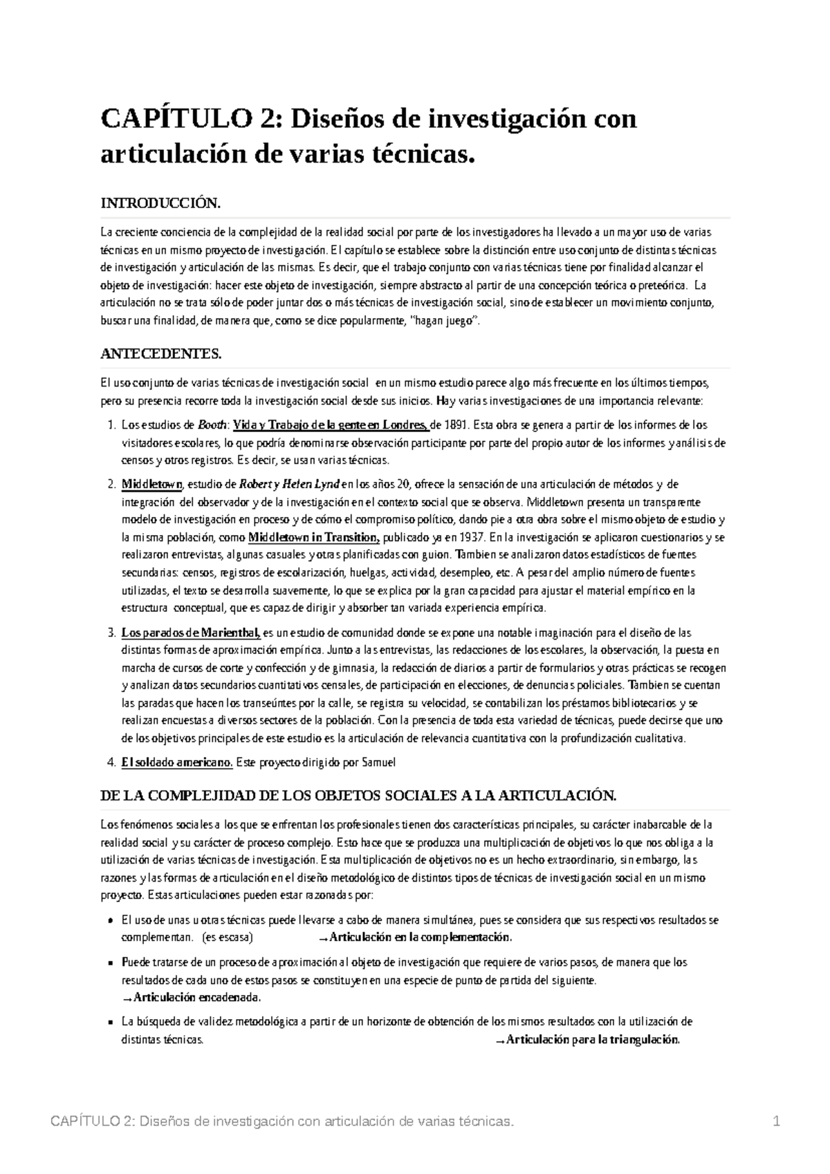 Capitulo 2 Diseños DE Investigación CON Articulacion DDE Varias ...