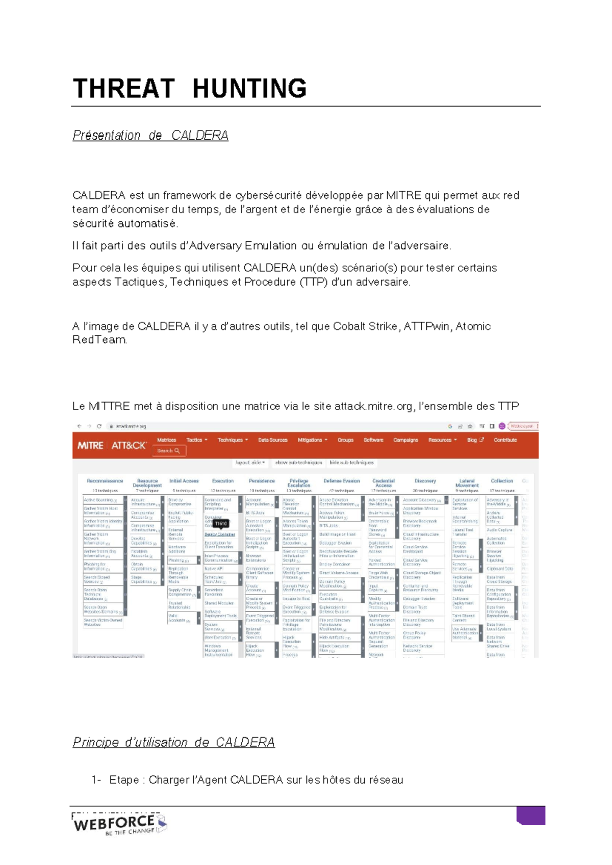 670622925-Caldera-Grr - THREAT HUNTING Présentation de CALDERA CALDERA ...