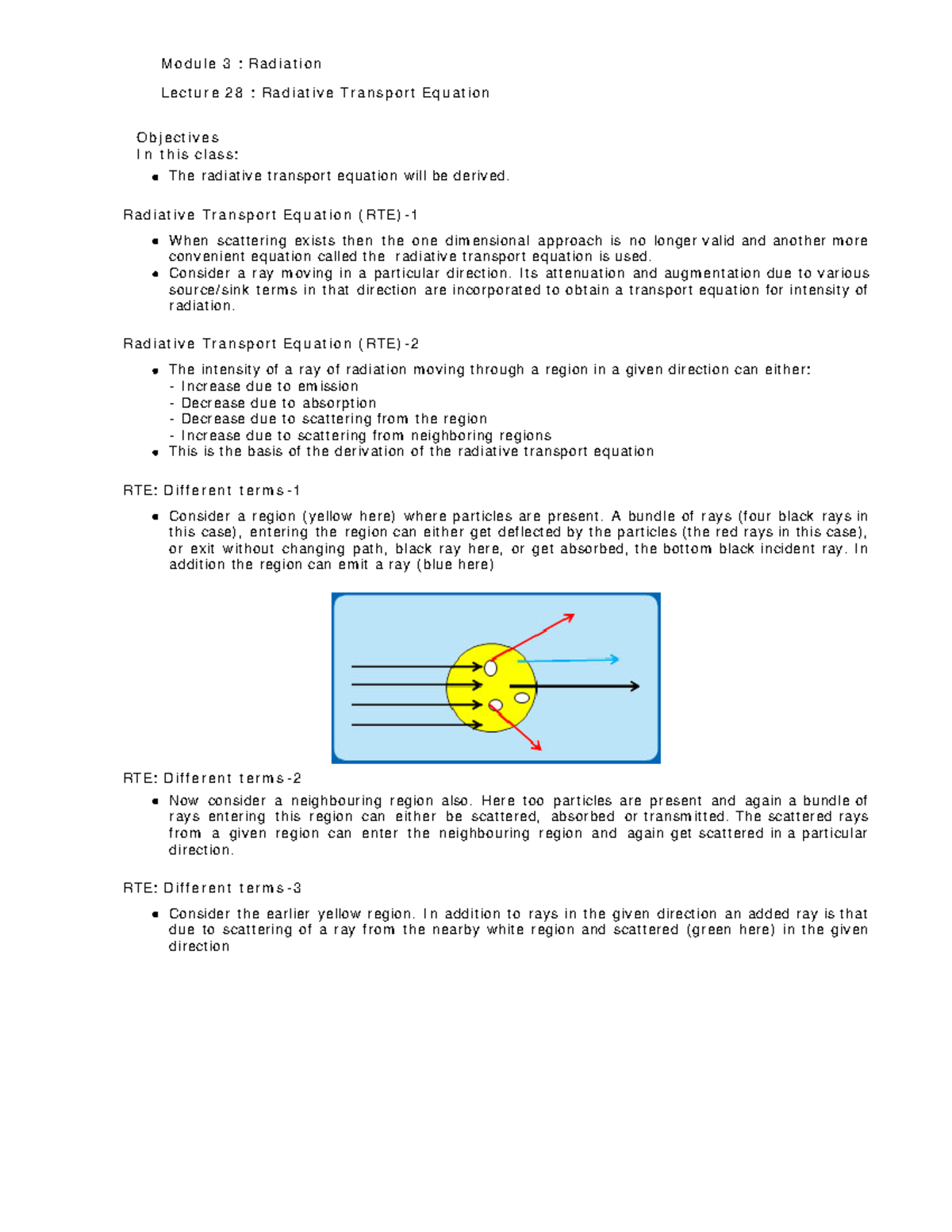 Lec28 Heat And Mass Transfer M O D U L E 3 Ra D I A T I O N Le C T U R E 2 8 Ra D I A T 0649