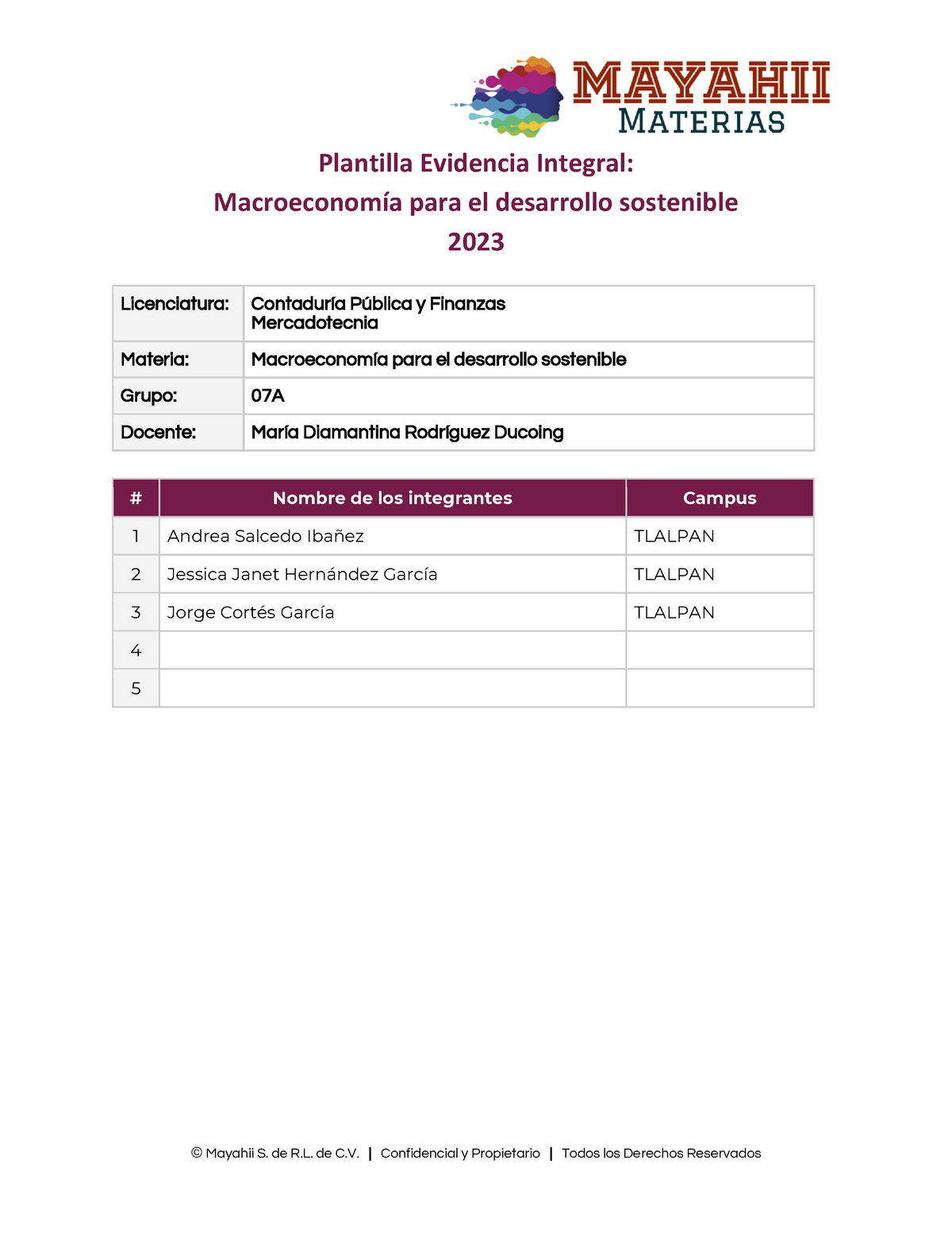 Plantilla De Evidencia Integral Final Plantilla Evidencia Integral Macroeconom A Para El