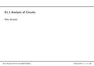 Class 3 solutions - analysis design circuit - Analysis and Design of ...