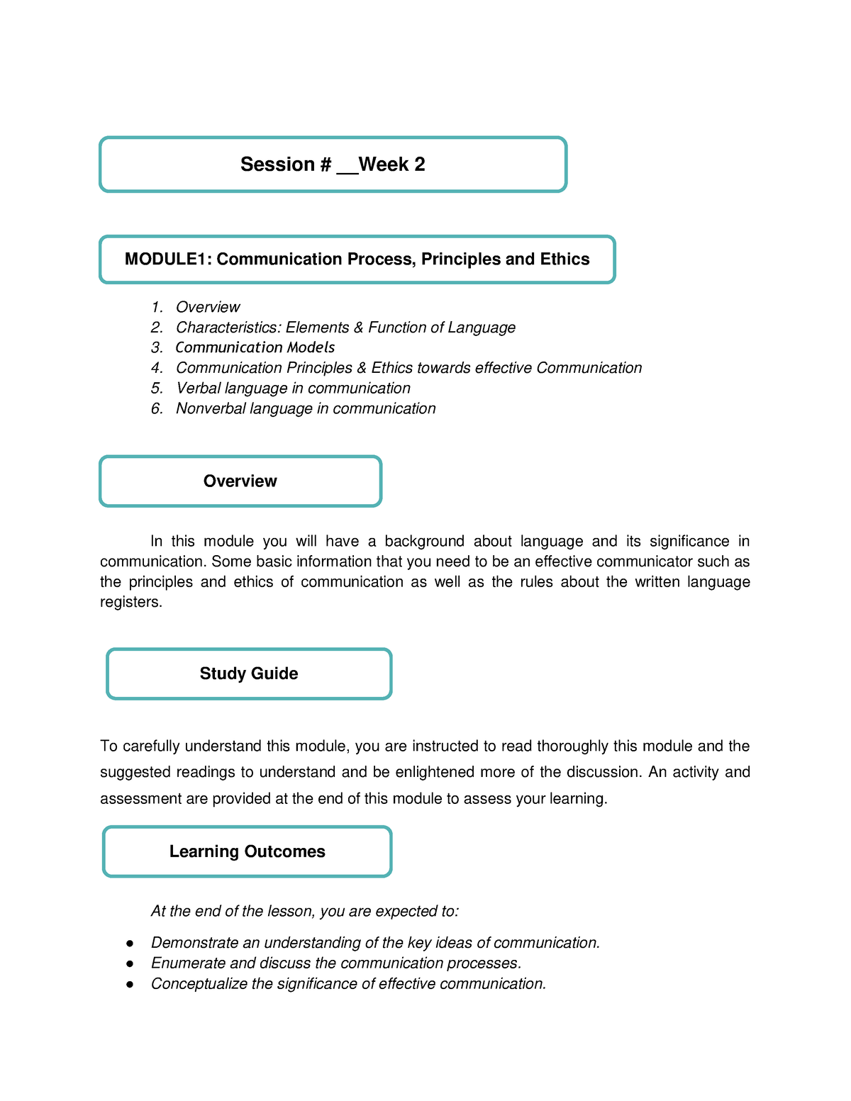 Module 1-4 Week2 - Physical Education - Overview Characteristics ...