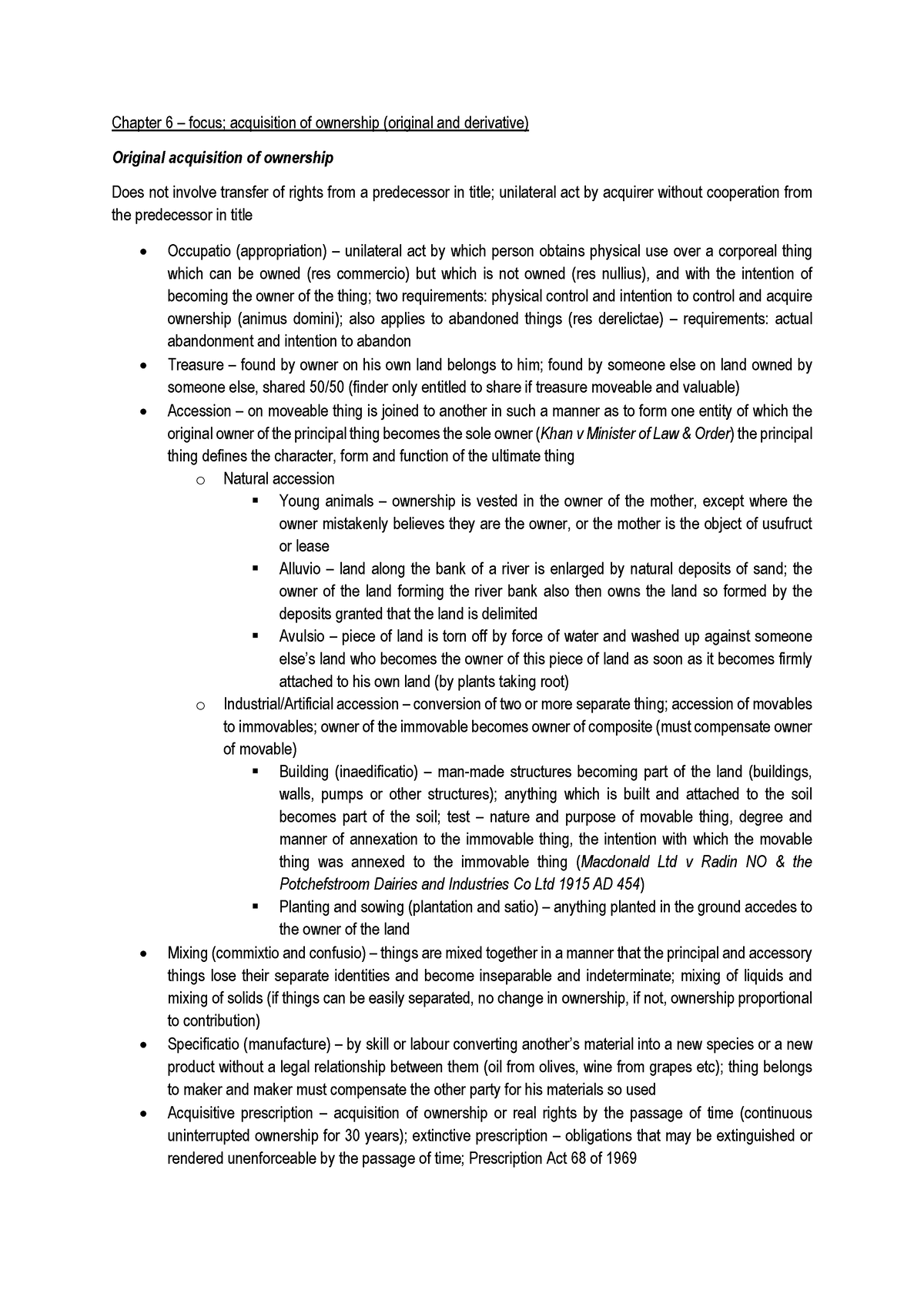 property-ch-6-summarised-chapter-6-focus-acquisition-of-ownership