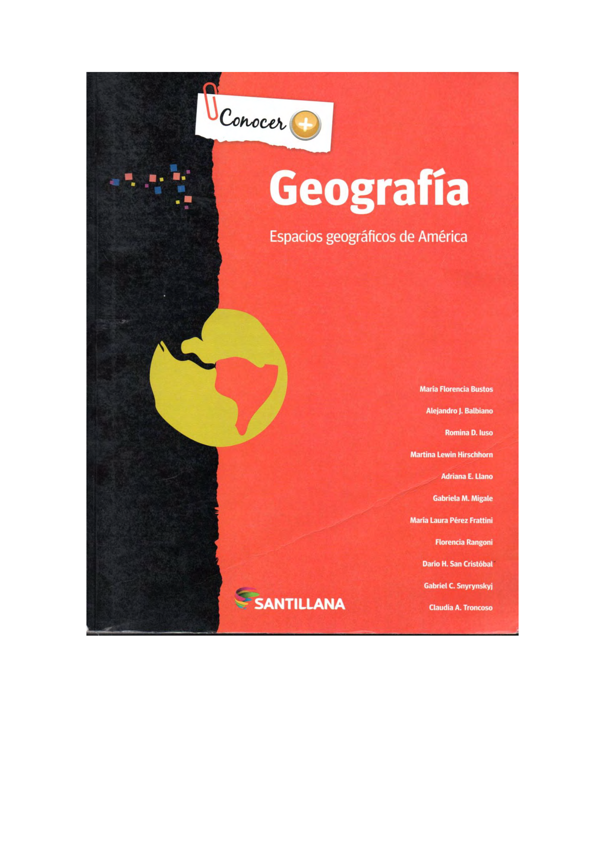 Santillana -Conocer-Espacios Geograficos De America Parte 1 - Geografía ...