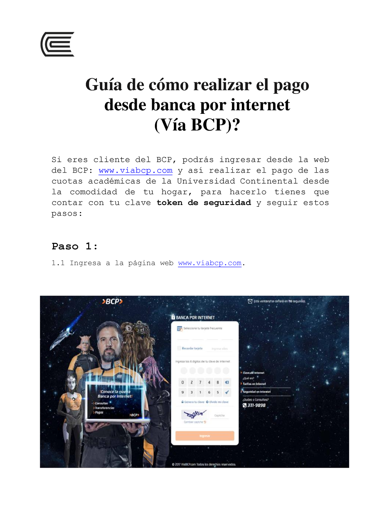 Guia BCPweb - Desarrollo - Guía De Cómo Realizar El Pago Desde Banca ...