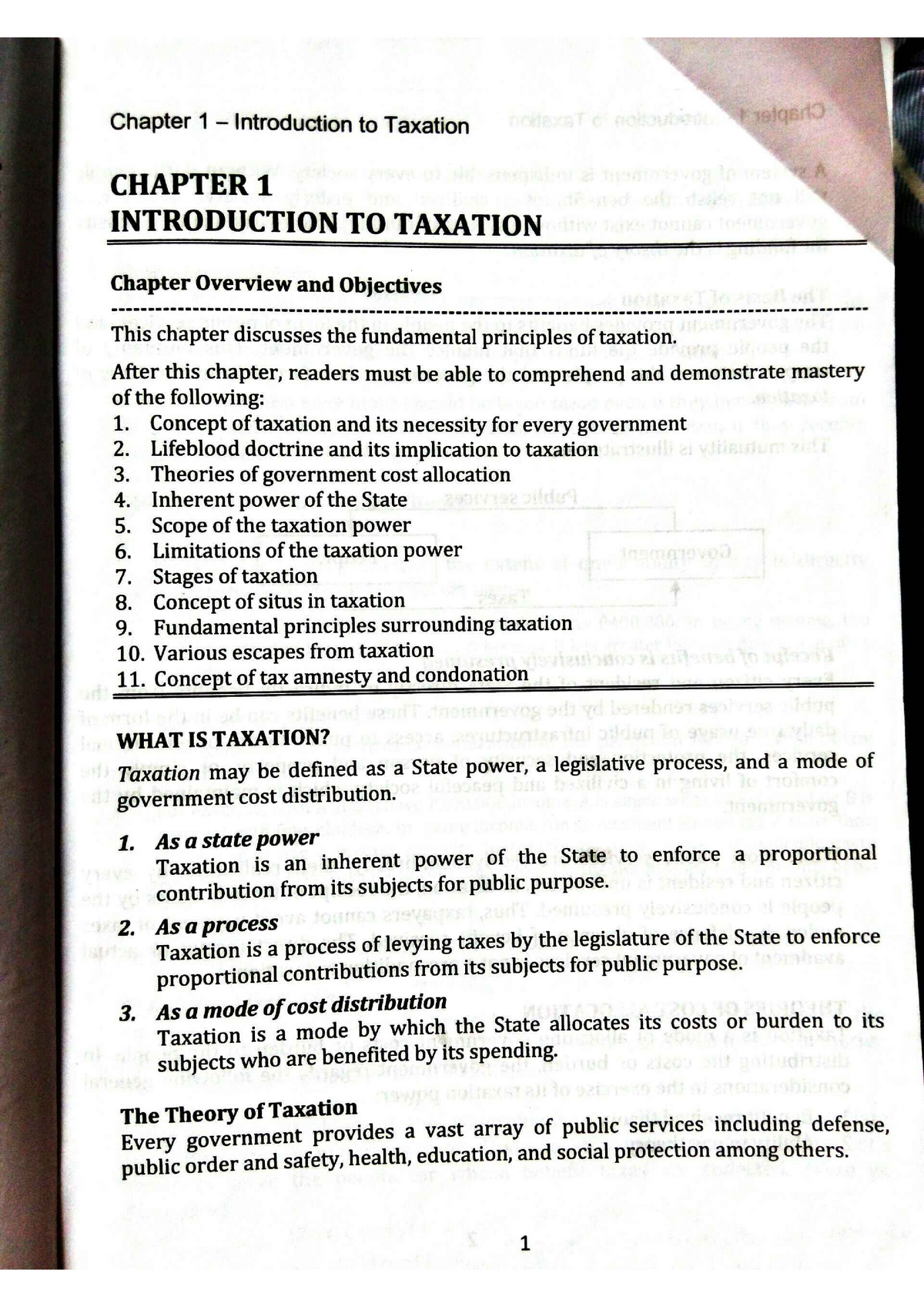 Chapter 1 Taxation Banggawan Summary For All - Income Taxation - Studocu