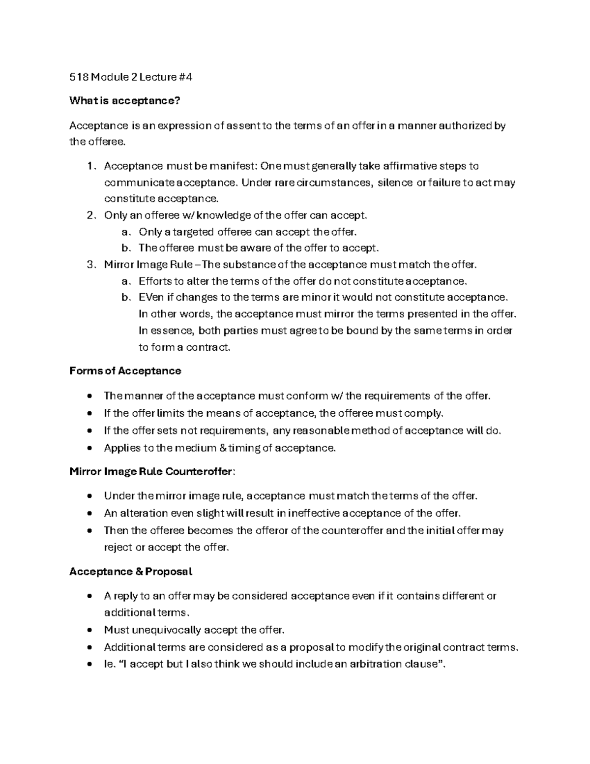 518 - Lecture Notes Module 2 - 518 Module 2 Lecture # What is ...