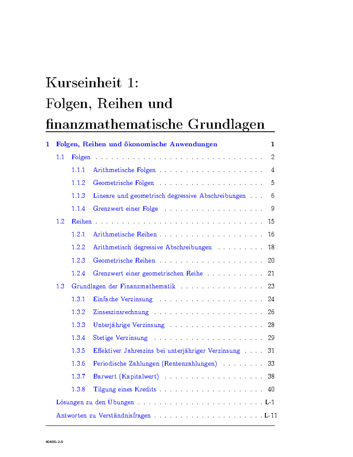 Grundlagen Der Linearen Algebra Für Dummies Grundlagen der Analysis und Linearen Algebra (Kurs 40600)1 - KE1