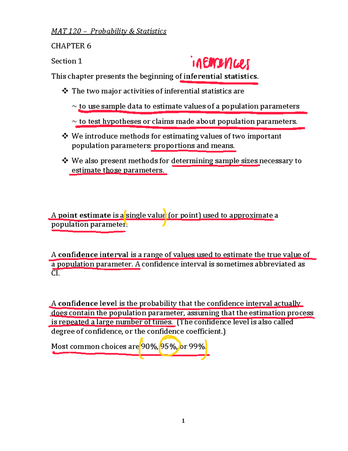 MAT 120 Chapter 6 Notes - Probability and statistics/ airport campus ...