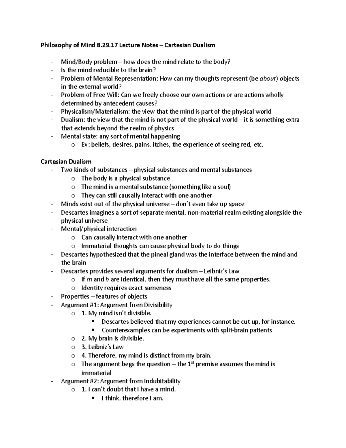 pom-8-29-l-cartesian-dualism-philosophy-of-mind-8-29-lecture-notes