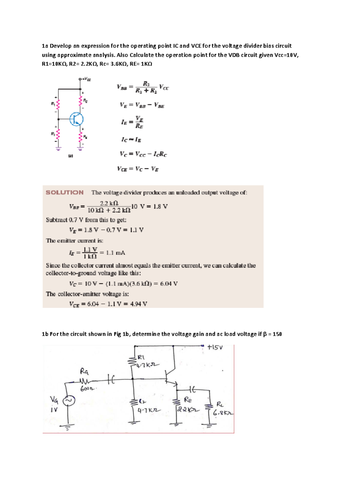 Vtu model paper with answers - 1a Develop an expression for the ...