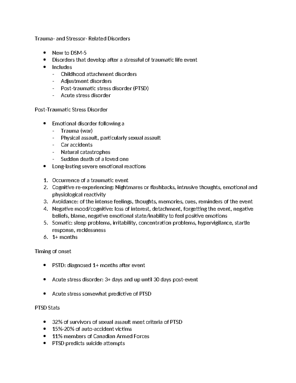 Ch 7- Trauma & Dissociation - Trauma- and Stressor- Related Disorders ...