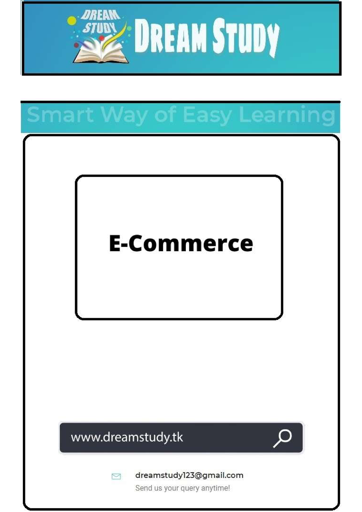 E-Commerce-(www - E Commerce Notes - Major Project - Studocu