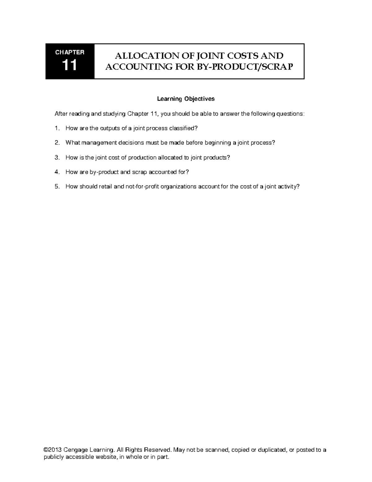 Solution Manual Cost Accounting 9th by Kinney Rainborn Ch11 ...