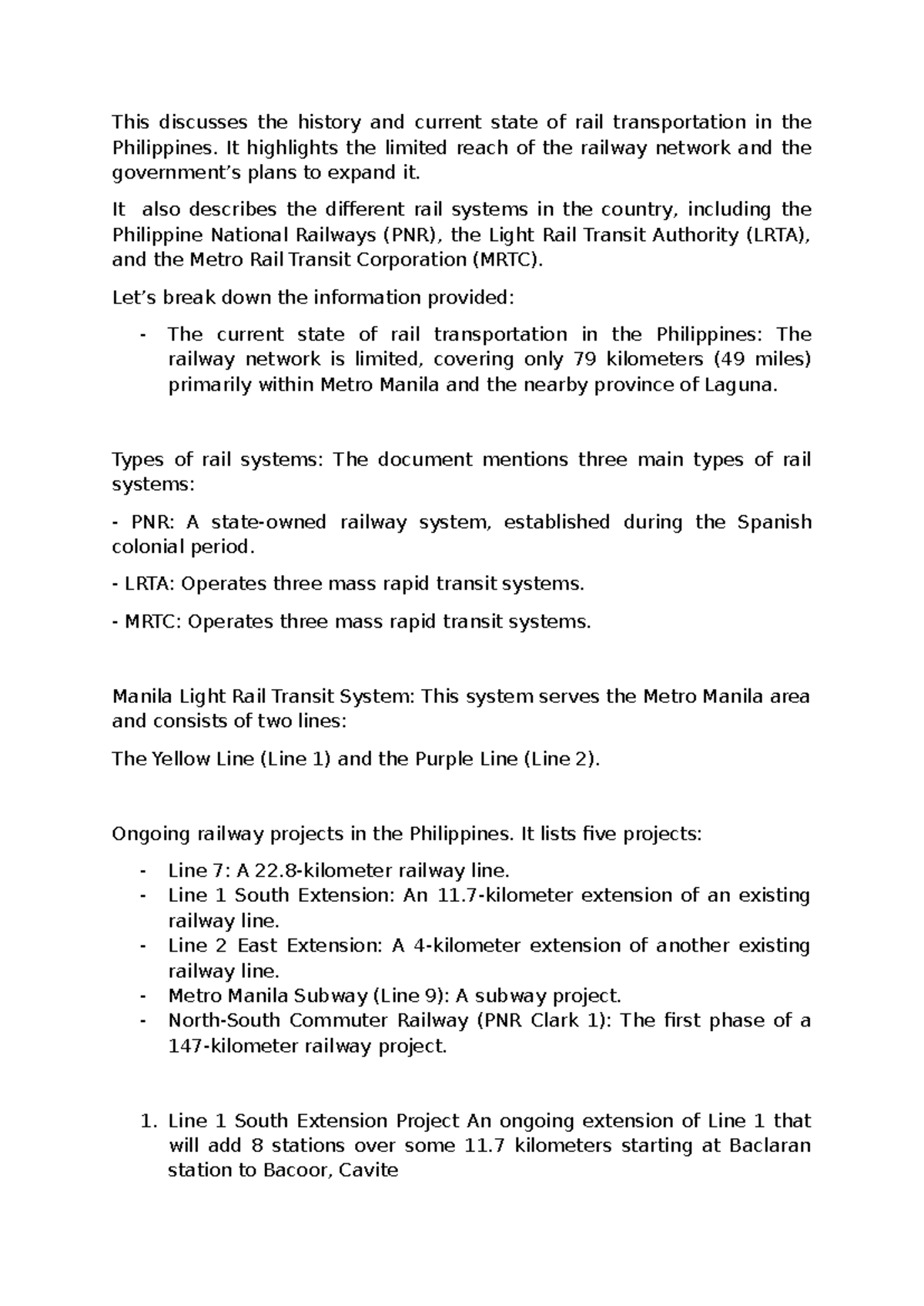 Document (29) - Week 7 Rail Transportation - This discusses the history ...