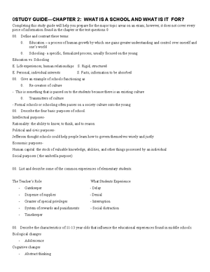 Study Guide - Chapter 4 - Lecture Video - STUDY GUIDE — CHAPTER 4: HOW ...