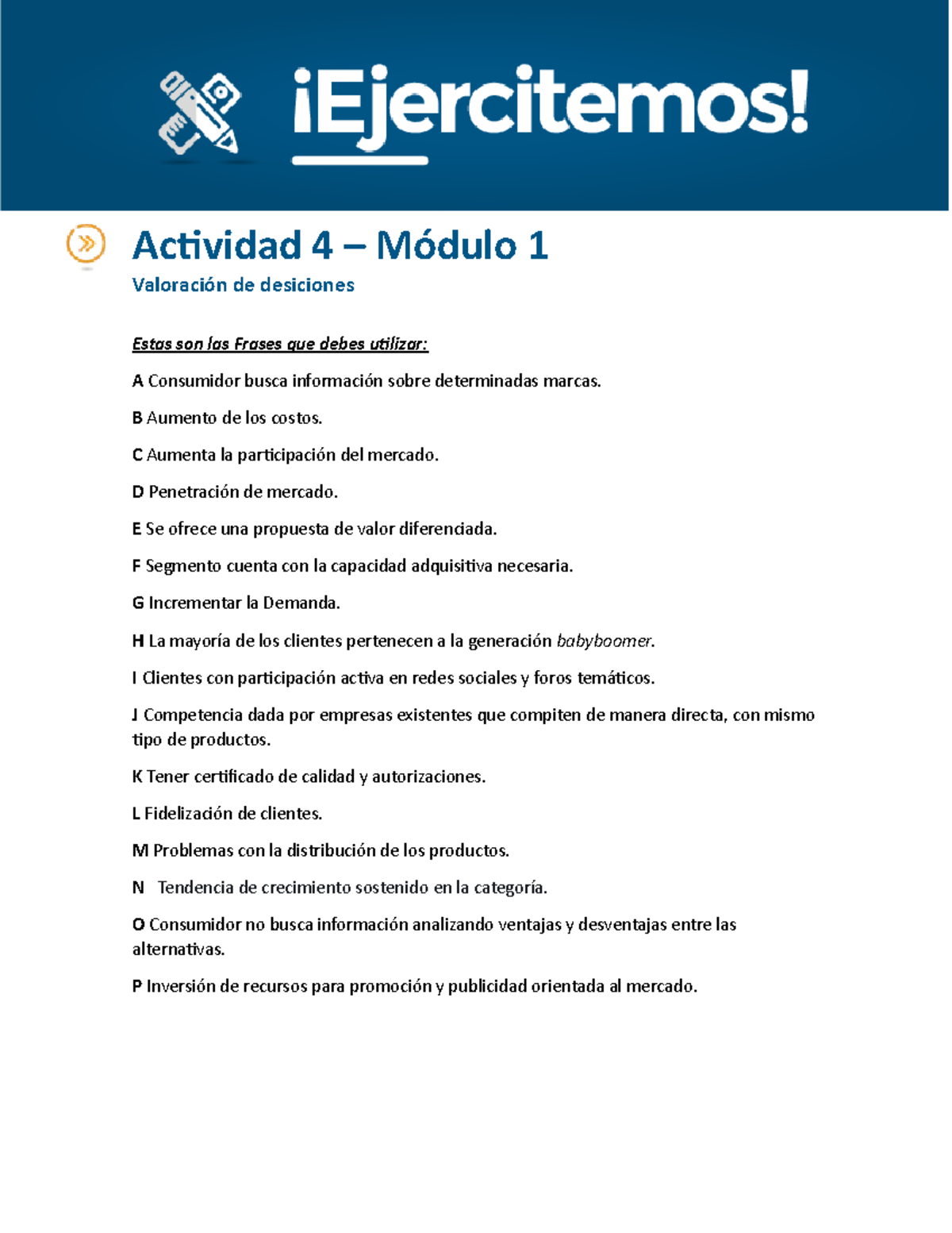 API 1 Solucion - Api 1 Plan De Marketing Digital - Actividad 4 – Módulo ...