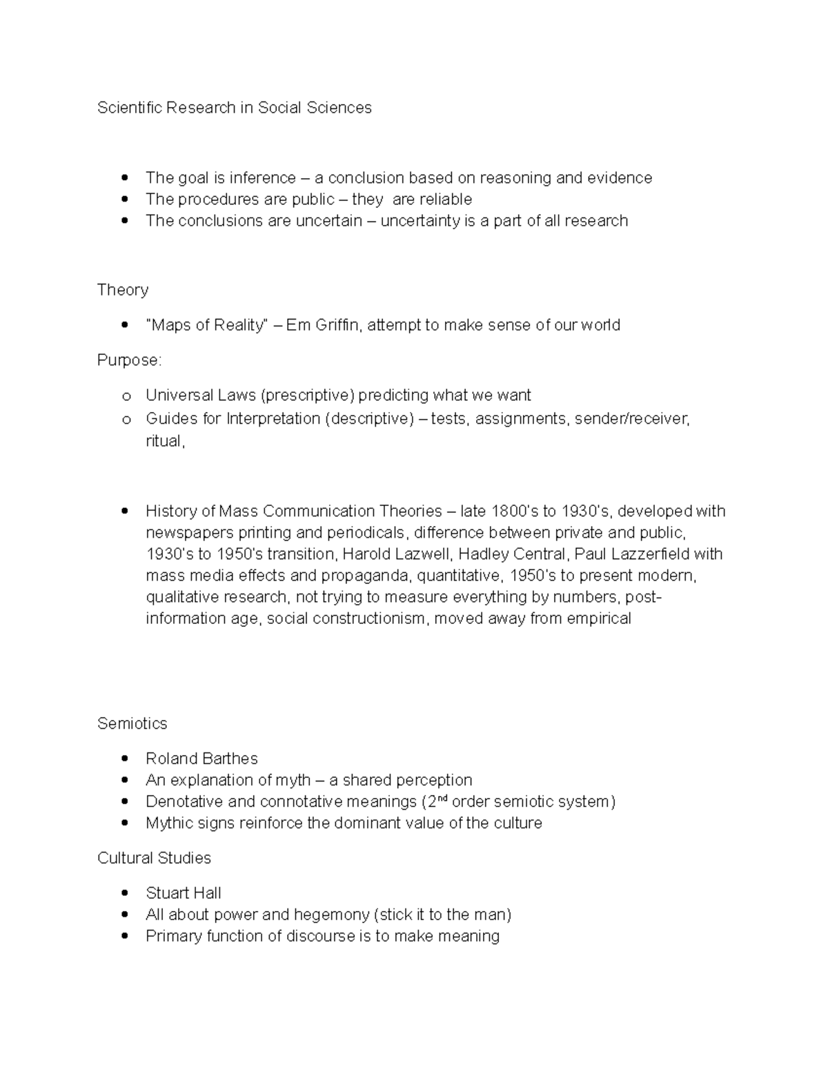 Media-Society Notes - Scientific Research in Social Sciences The goal ...