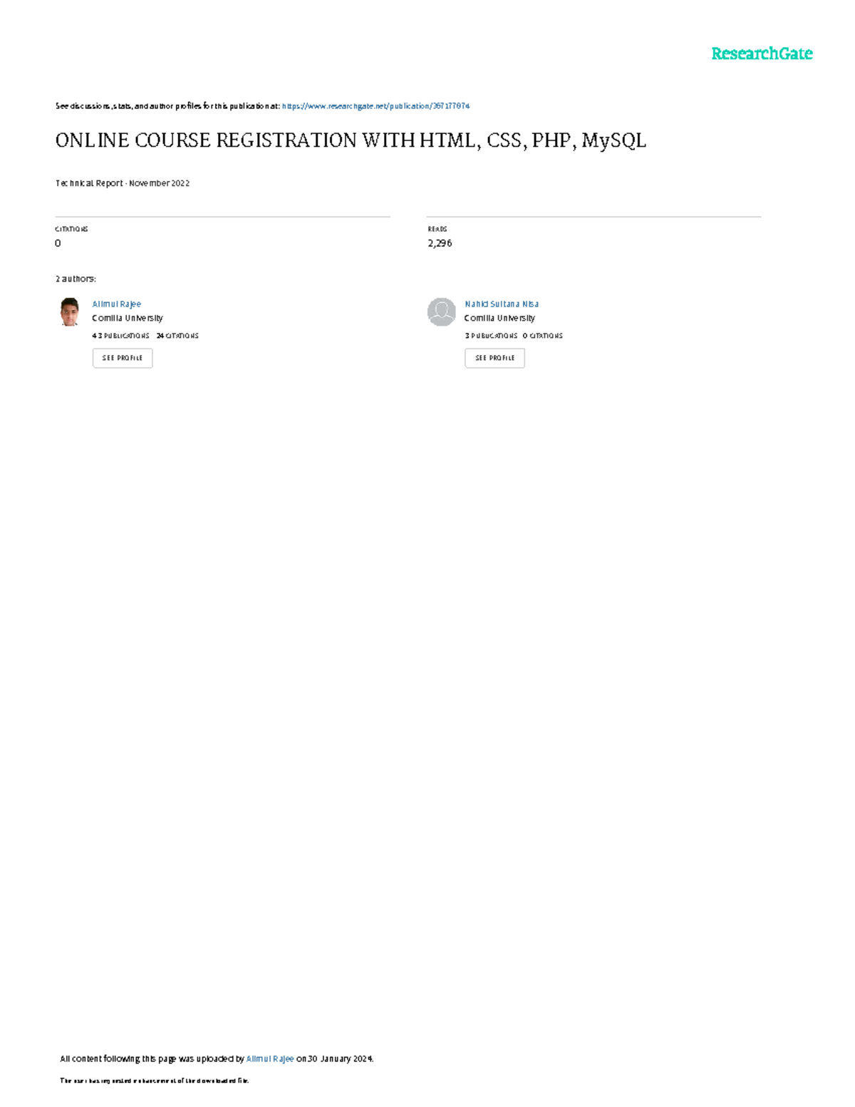 Dbms - Course in computer science - See discussions, stats, and author ...