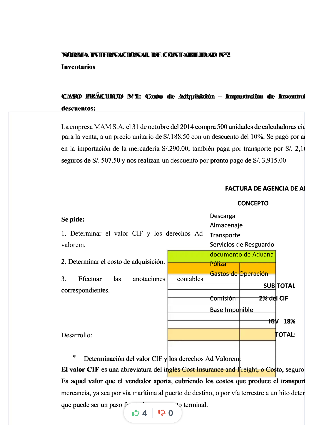 Pdf Nic 2 Compress Casos Practicos De La Nic 2 Compress Norma Internacional De Contabilidad 0311