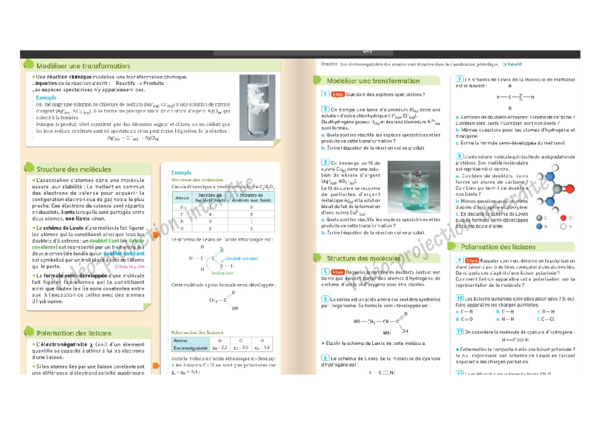 Sujets Grand Oral Chimie