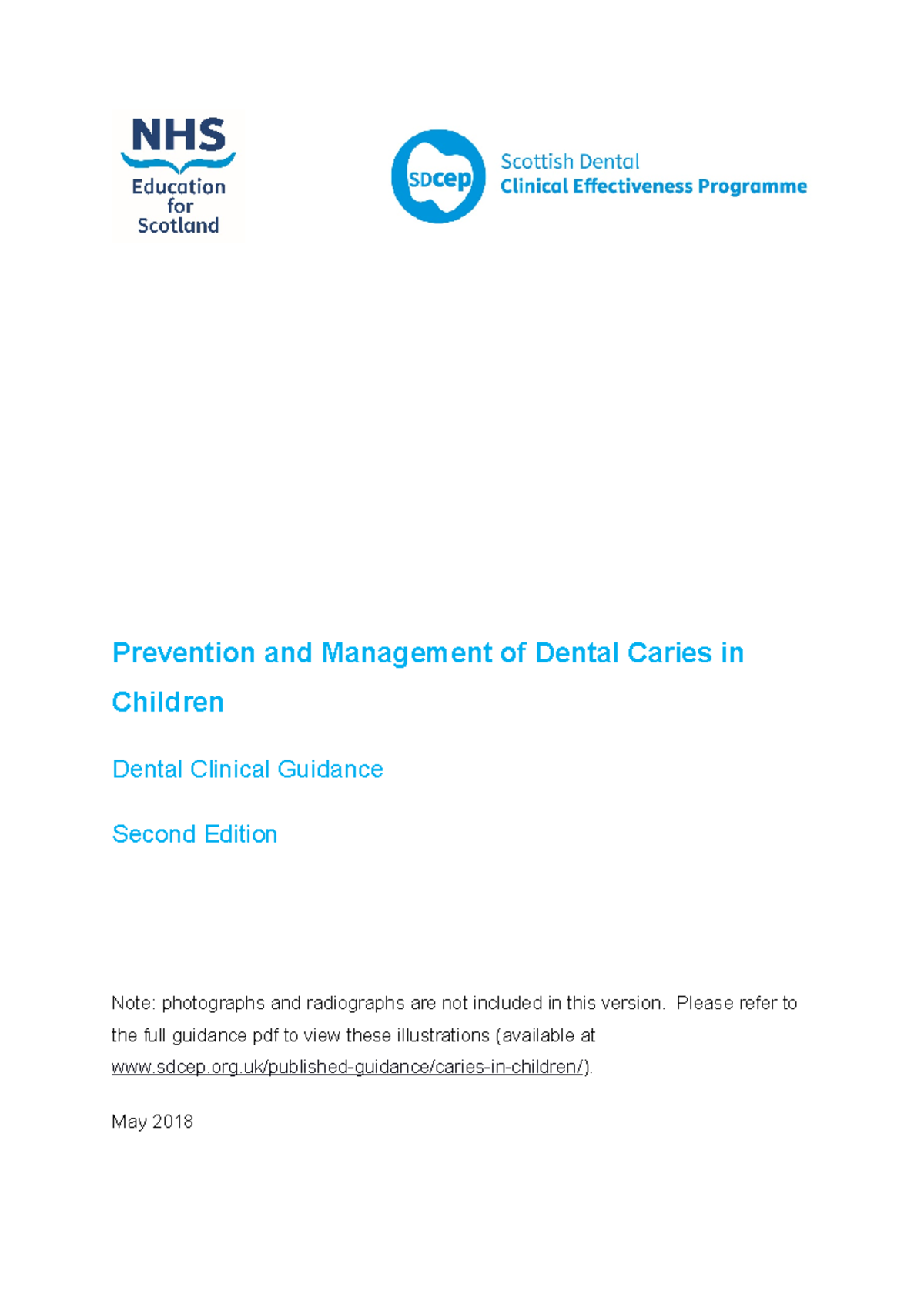 Sdcep child caries 2nd edition word accessible document 1 - Prevention ...