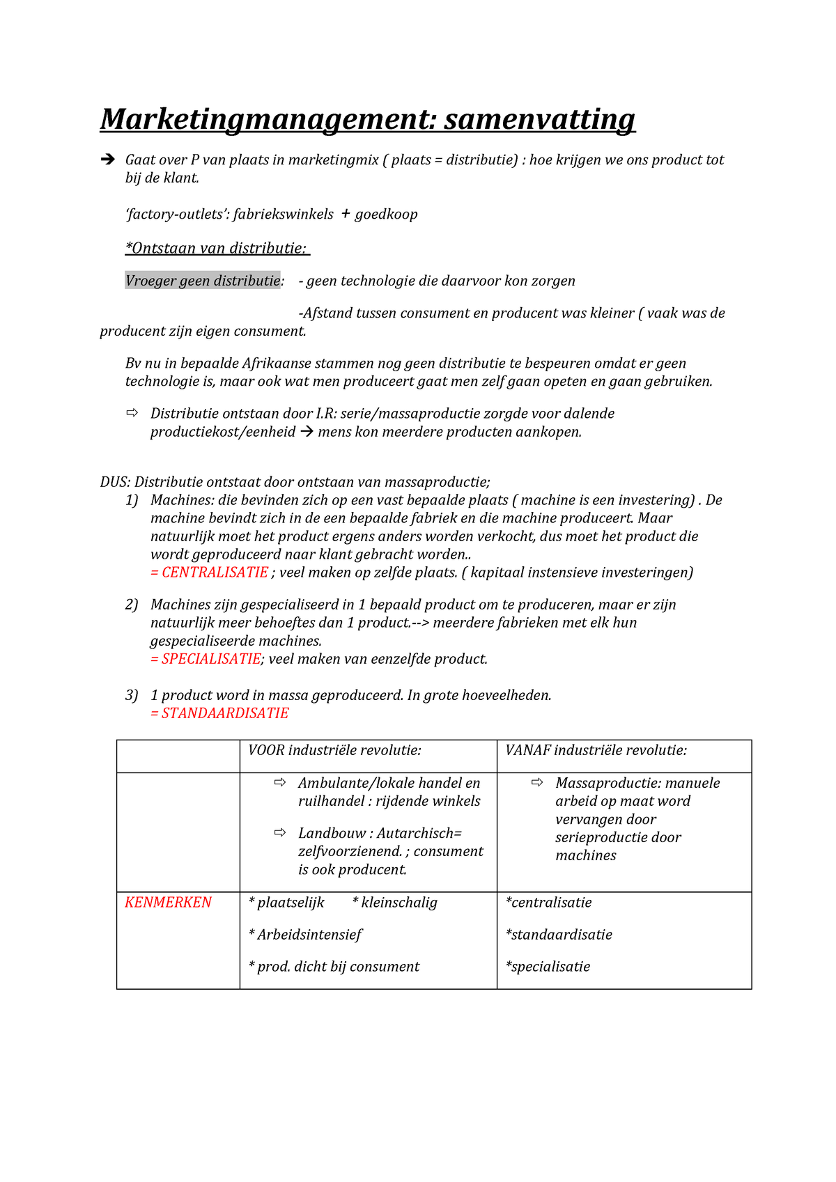 Samenvatting Alles Marketingmanagement I Ondernemen Studocu