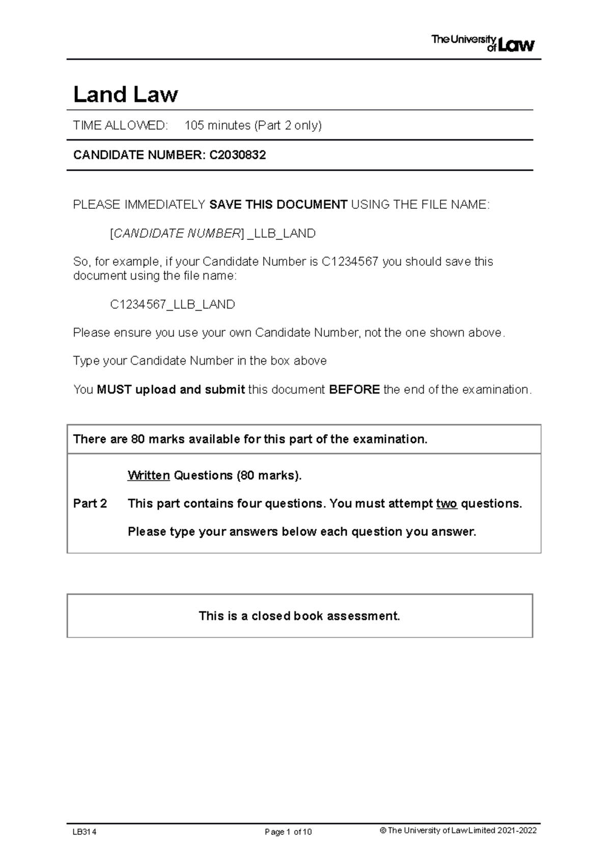 land law essay questions and answers