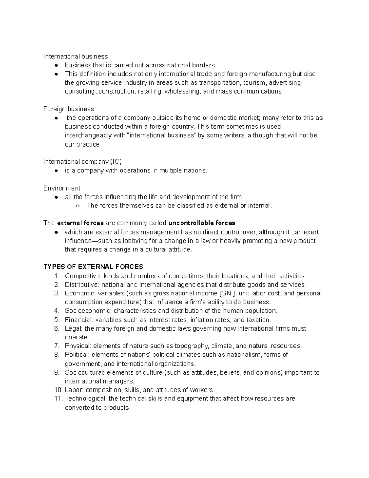 BUSI 1301 Module 1 The Challenging Context Of International Business ...