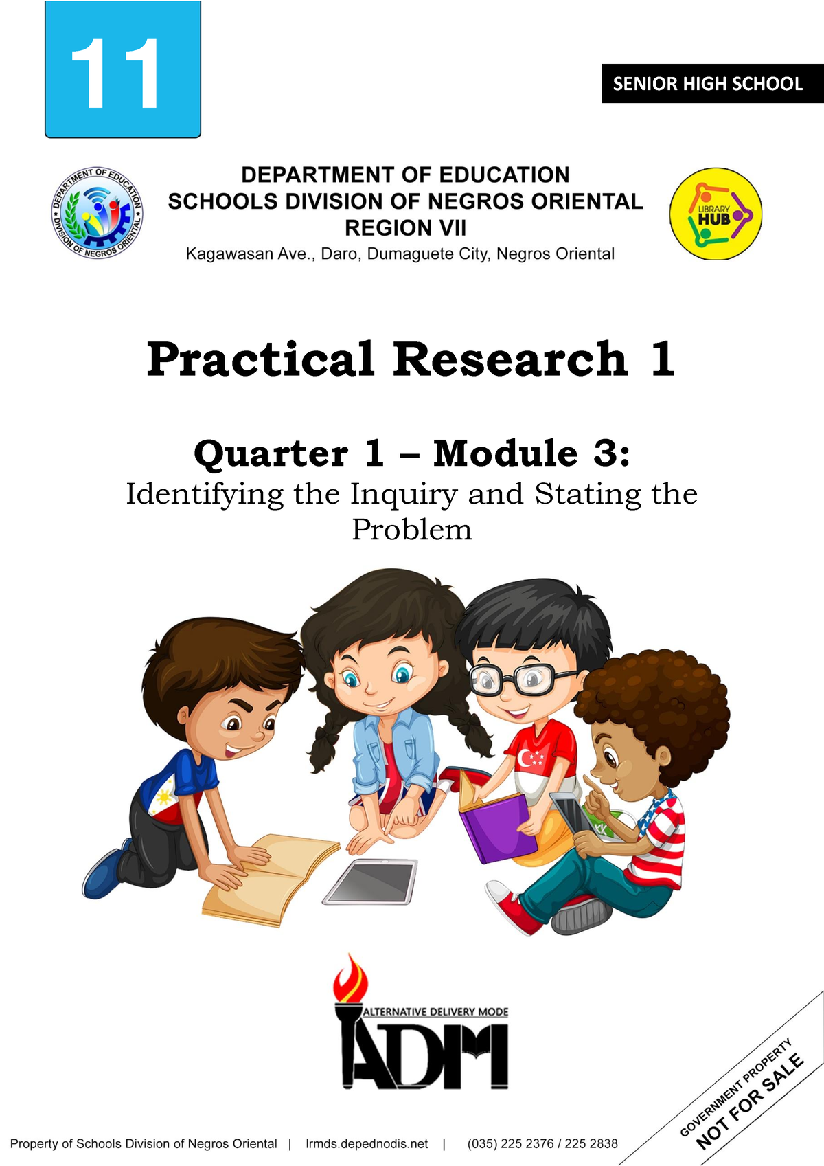 Practical Research 1 Module 3 Final For Teacher 11 SENIOR HIGH SCHOOL 